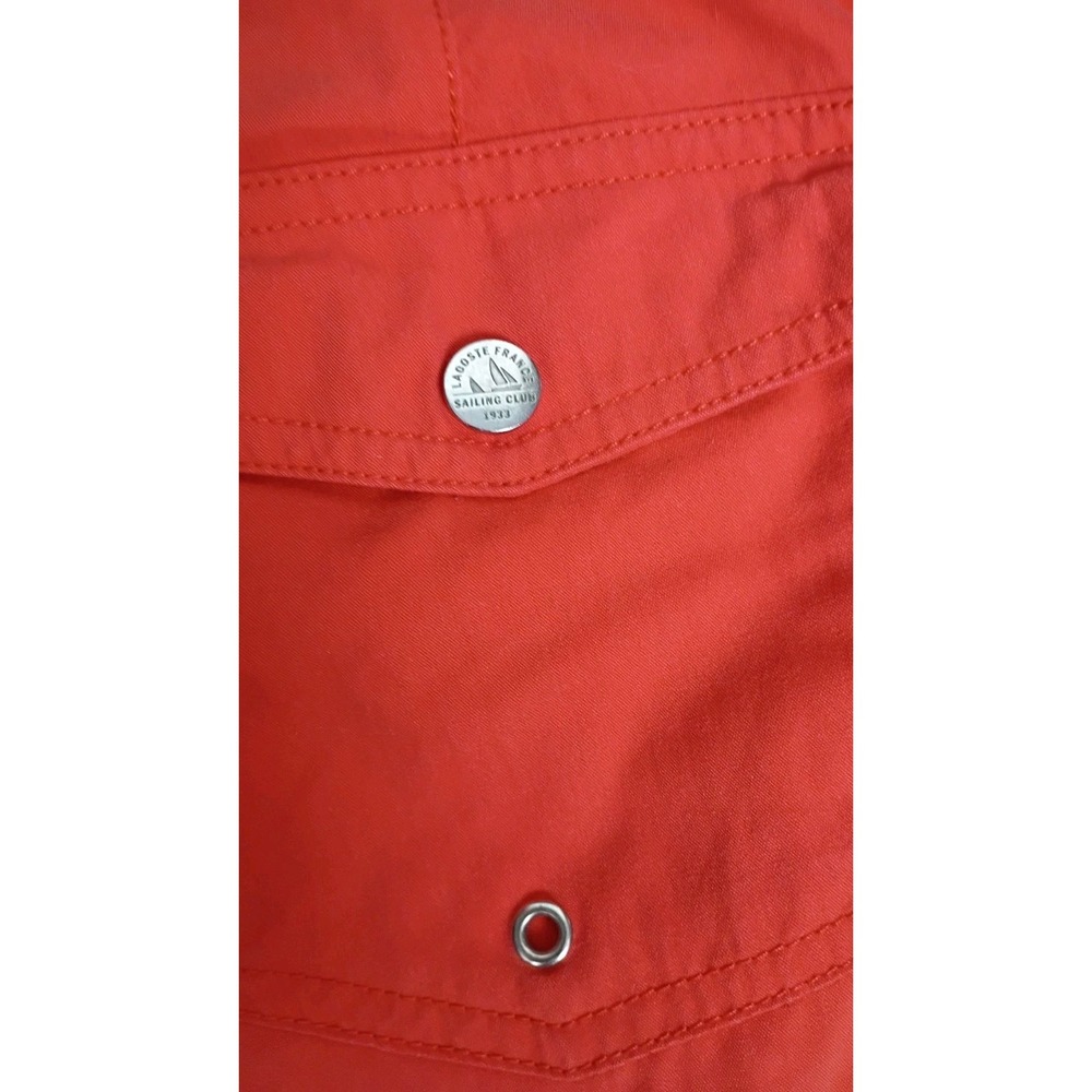 Lacoste Men L Swim Trunks Salmon Coral Cotton Nylon Mesh Lined Board Shorts - Picture 8 of 11
